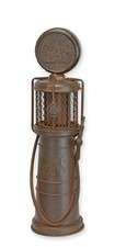 Tin model gas pump car