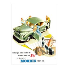 Morris Minor Retro Metal Sign