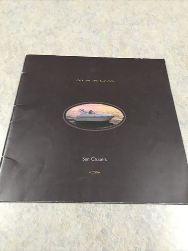 Maxum sun cruisers boat book - cruisers,