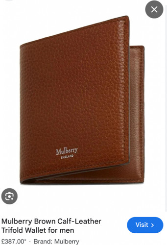 Mulberry mens brown leather