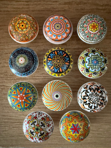 Bohemian hand painted ceramic - hand,