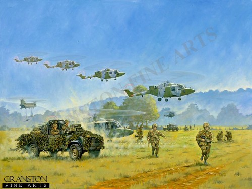 Army air corps lynx helicopter - army,