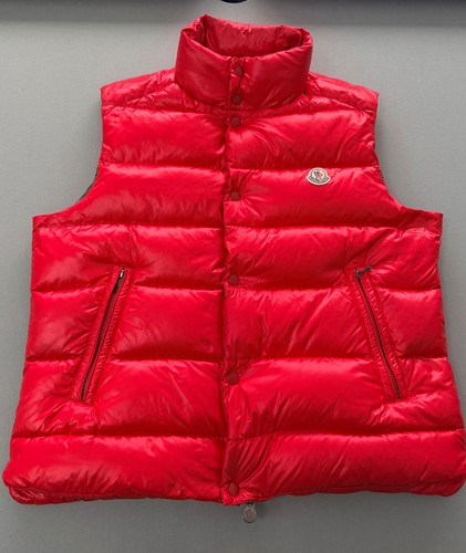 Moncler red tib gilet size - red,