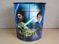Star Wars The Clone Wars Metal Waste Rubbish Bin Lucas Film 2008 Spearmark