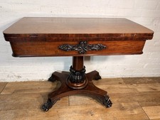 ANTIQUE  MAHOGANY GAMES  TABLE