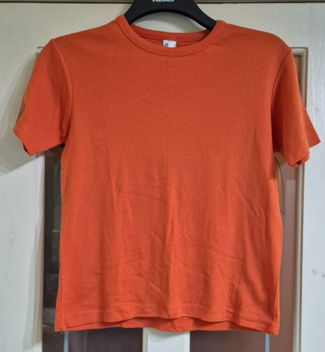Tesco orange round neck - round, short