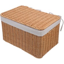  Wicker Blanket Basket Cosmetic Holder Decorative Boxes with Lids