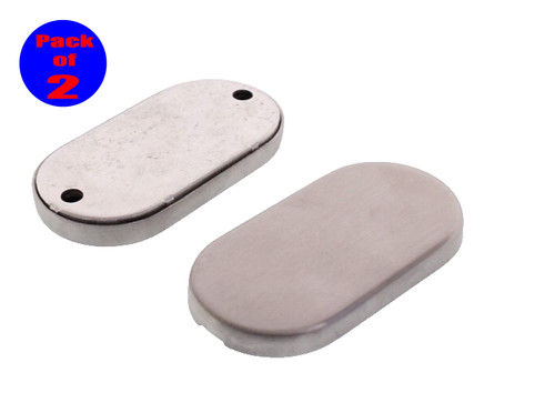 Oval shaped blank escutcheon - shaped,