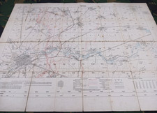 WW1 BRITISH TRENCH MAP of