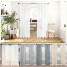 Voile Curtains Pair (2 Panels)