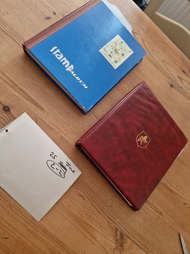 Stamp albums with - with, 2