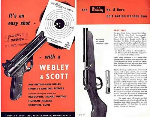 Webley scott 1958 air guns - webley,