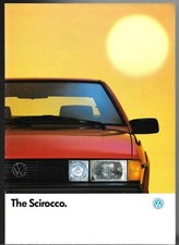 Volkswagen Scirocco Mk2 1988-89 UK Market Sales Brochure Scala GT 