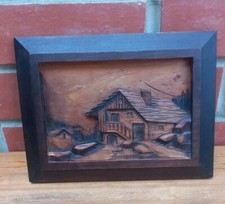 Vintage Wooden Carved 3D