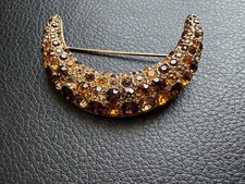Genuine Swarovski Brooch, Gold