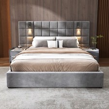 Modern Queen Size Upholstered