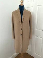 AllSaints Anya Wool Blend Camel Coat Size XS
