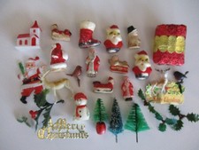 Vintage christmas cake toppers - christmas,