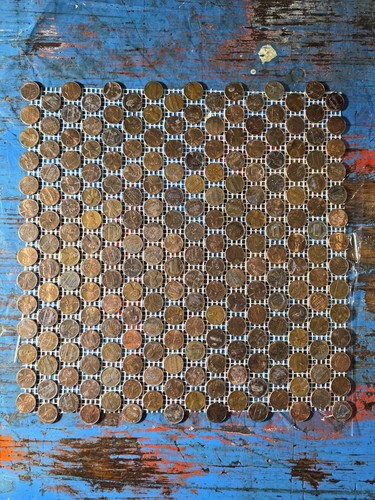 Copper circulated penny - circulated,