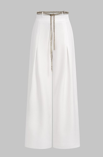 White wide leg - wide, pants