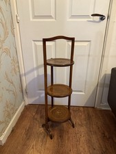 Vintage Oak Wooden 3-Tier