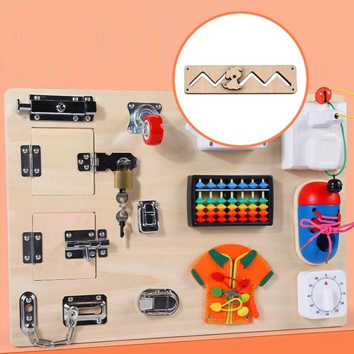 Montessori busy board diy - board,