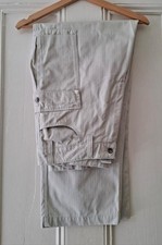 Mens NIKE Official Athletics Beige Woven GOLF Cargo Trousers M 32 32W 32L