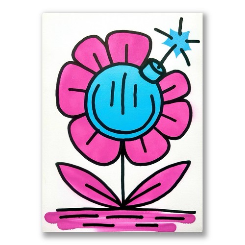 Spray painted hand finished - painted,
