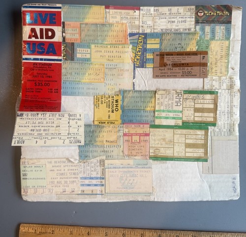 Vintage concert ticket stubs - concert,