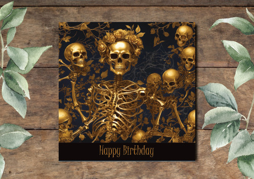 Gothic birthday card - birthday,