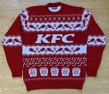 Large 48" inch chest KFC Christmas sweater jumper Xmas Kentucky Fried Chicken