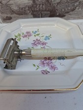 Vintage Slim Twist Safety Razor Butterfly Open