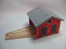 DOUBLE ENGINE SHED Wooden