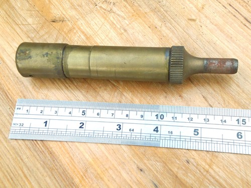 Vintage brass car greaser - vintage, push