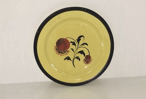 Staffordshire canary plate - canary,
