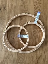 Elbesee Wooden Embroidery HOOPS Cross Stitch Craft Rings 3 x Hoops VGC 