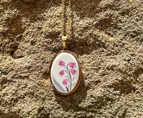 Broken plate necklace from - plate,