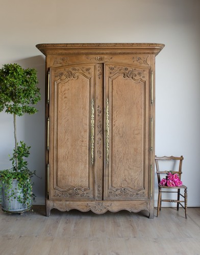Antique french oak double - french,