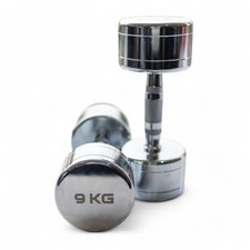 10kg Chrome Dumbbells Pair