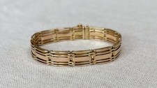 Antique 15ct Gold Link Bracelet - 22.9g
