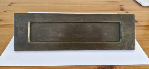 Vintage brass letter - 10", x