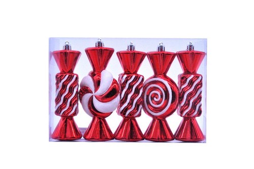 Candy cane sweets pack - cane, x5
