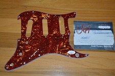 A Flock Of Seagulls ~ Mike Score Autographed Pickguard JSA COA ~ Nice!