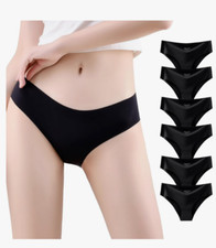 Seamless Ladies Black Knickers multipack