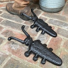 Set of 2 Cast Iron Beetle Boot