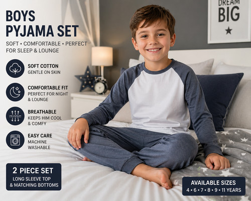 Boys pyjama set kids cotton - set,