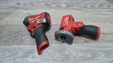 Milwaukee M12FID2-0 12v Impact Driver Naked and Fuel Brushless Cut-Off Tool set