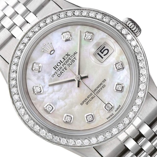Rolex datejust 1603 36mm white - 36mm,