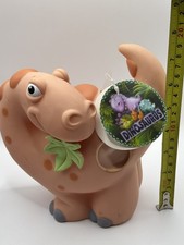 Large Peach Plastic Dinosaur