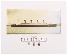 Authentic Coal, Wood & Rusticle From Titanic Wreckage on 8x10 Photo The Zone COA